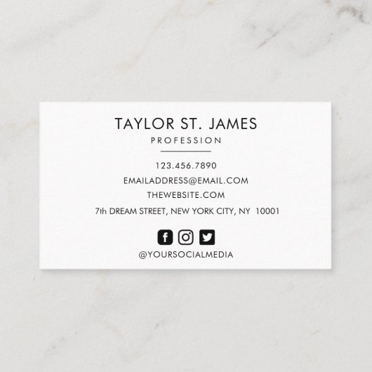 手書き署名ヴィンテージ（淡い緑） 名刺 (裏面)