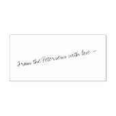 手書き署名 |お客様のカスタム文字 ラバースタンプ (インプリント)