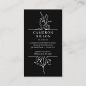 手書き花屋ロイヤリティ報酬カード 名刺 (裏面)