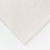 手書き茶色ミニマルの月次ベビーマイルストーン フリースブランケット (角)