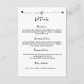 手書き落書きイラスト結婚ズ エンクロージャーカード (正面)