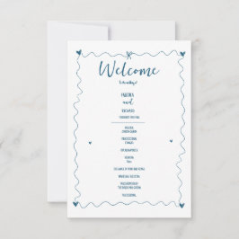 手書き落書きイラスト結婚式 プログラム