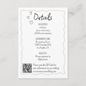 手書き落書きドードル結婚ズ エンクロージャーカード (正面)