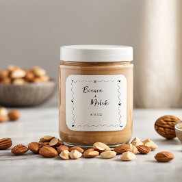 手書き落書きブラックイラストレーション結婚ズ スクエアシール