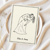 手書き落書きヴィンテージスフランスのケッ結婚チ セーブザデート