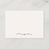 手書き落書き予測できなRSVP結婚の エンクロージャーカード (裏面)