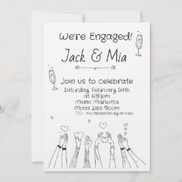 手書き落書き招待状 招待状