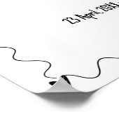 手書き落書き線のイラスト 結婚 ポスター (角)