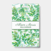 手書き葉の バッジ (Back)