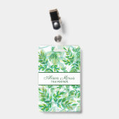 手書き葉の バッジ (Front with Clip)