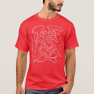 手書き記号(白) Tシャツ