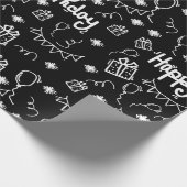 手書き誕生日パーティー ラッピングペーパー (角)