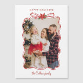 手書き赤クリスマスフォトフレーム (正面)