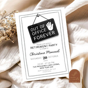 手書き退職パーティー 招待状