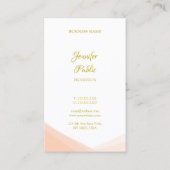 手書き金ゴールドスクリプト名テンプレートプロフェッショナル 名刺 (裏面)