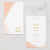 手書き金ゴールドスクリプト名テンプレートプロフェッショナル 名刺 (正面/裏面)