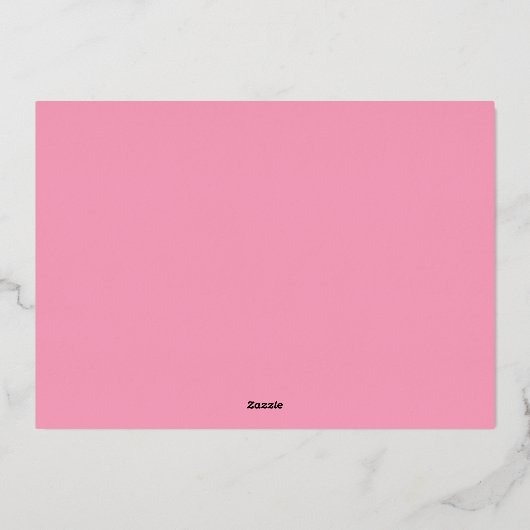 手書き金箔スクリプトハッピーイースター写真 箔シーズンカード (裏面)