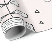 手書き鉢植えパターン ラッピングペーパー (ロールコーナー)