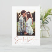 手書き銅バラ金ゴールド大理石日付を保存 セーブザデート (スタンド正面)