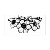 手書き開花 セルフインキングスタンプ (デザイン)