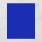 手書き青の波状の縁どブライダルシャワーメニュー (裏面)