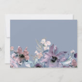 手書き風ダスティブルーの花嫁タイポグラフィ セーブザデート (裏面)