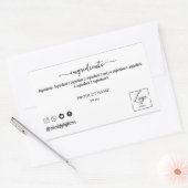 手書き風成分表示ラベルステッカー 長方形シール (封筒)
