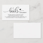 手書き黒ベビーの本 エンクロージャーカード (正面/裏面)