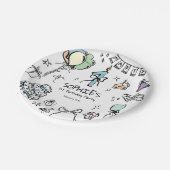 手書き1歳の誕生日 ペーパープレート (アングル)