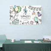 手書き1歳の誕生日 横断幕 (トレードショー)