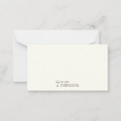 手書き1700年代の音楽作曲フーグバッハ ノートカード (裏面)