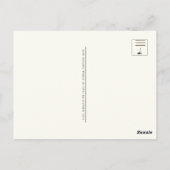 手書き1700年代の音楽作曲フーグバッハ ポストカード (裏面)