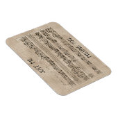 手書き1700年代の音楽作曲フーグバッハ マグネット (右側)