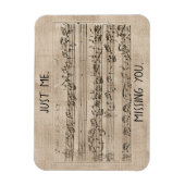 手書き1700年代の音楽作曲フーグバッハ マグネット (縦)