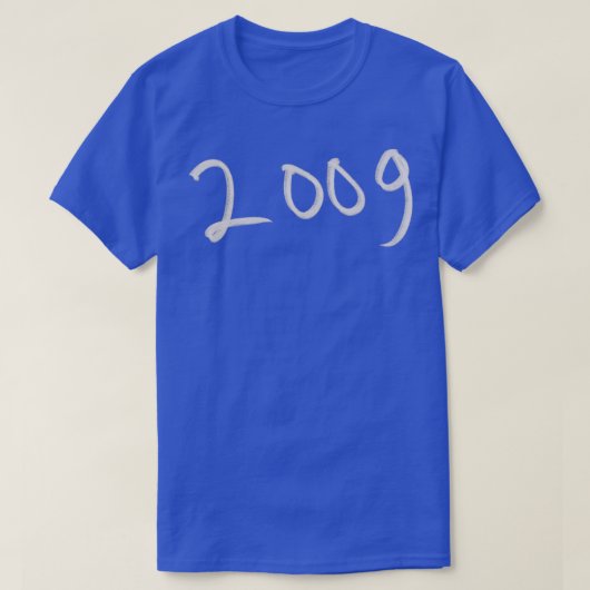 手書き2009 Tシャツ (デザイン正面)