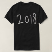手書き2018 Tシャツ (デザイン正面)
