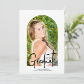 手書き2023フォトアーチ卒業パーティー 招待状 (スタンド正面)