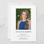 手書き2023フォトアーチ卒業パーティー 招待状 (裏面)