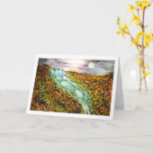 手書き、カスタムグリーティングカード カード (黄色い花)