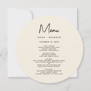 手書き タイポグラフィー レトロ ウェディング メニュー 招待状