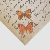 手書き バタフライ ヴィンテージ デコパージュ 薄葉紙 (詳細)