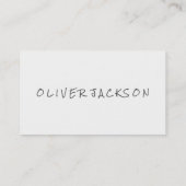 手書き |ミニマリスト 名刺 (裏面)