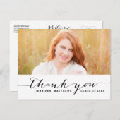 手書き | 卒業ありがとうはがき ポストカード (正面/裏面)