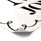 手書き、落書き歓迎の結婚サイン ポスター (角)