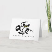 手書きAYE-AYE – 野生動物 – 自然 – 緑 カード (正面)