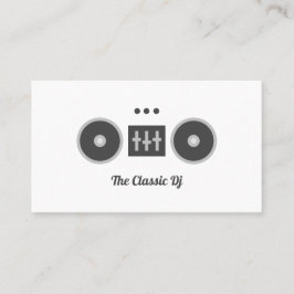 手書きDJとソーシャルメディアアイコン 名刺
