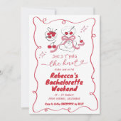 手書きKnow Martiniバチェロレッテ 招待状 (正面)