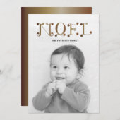 手書きNOEL シーズンカード (正面/裏面)