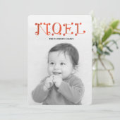 手書きNOEL シーズンカード (スタンド正面)