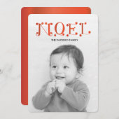 手書きNOEL シーズンカード (正面/裏面)